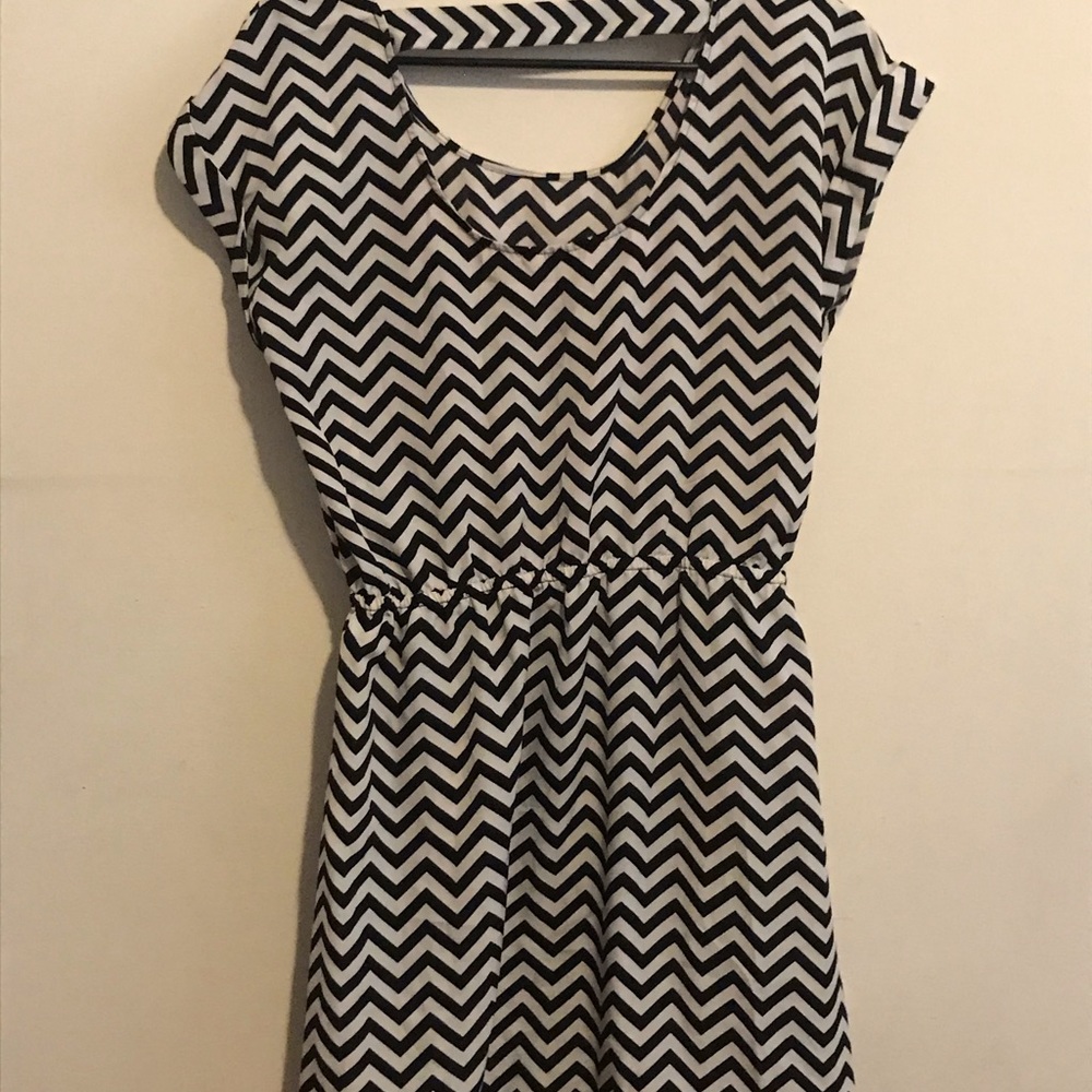 Black and white dress